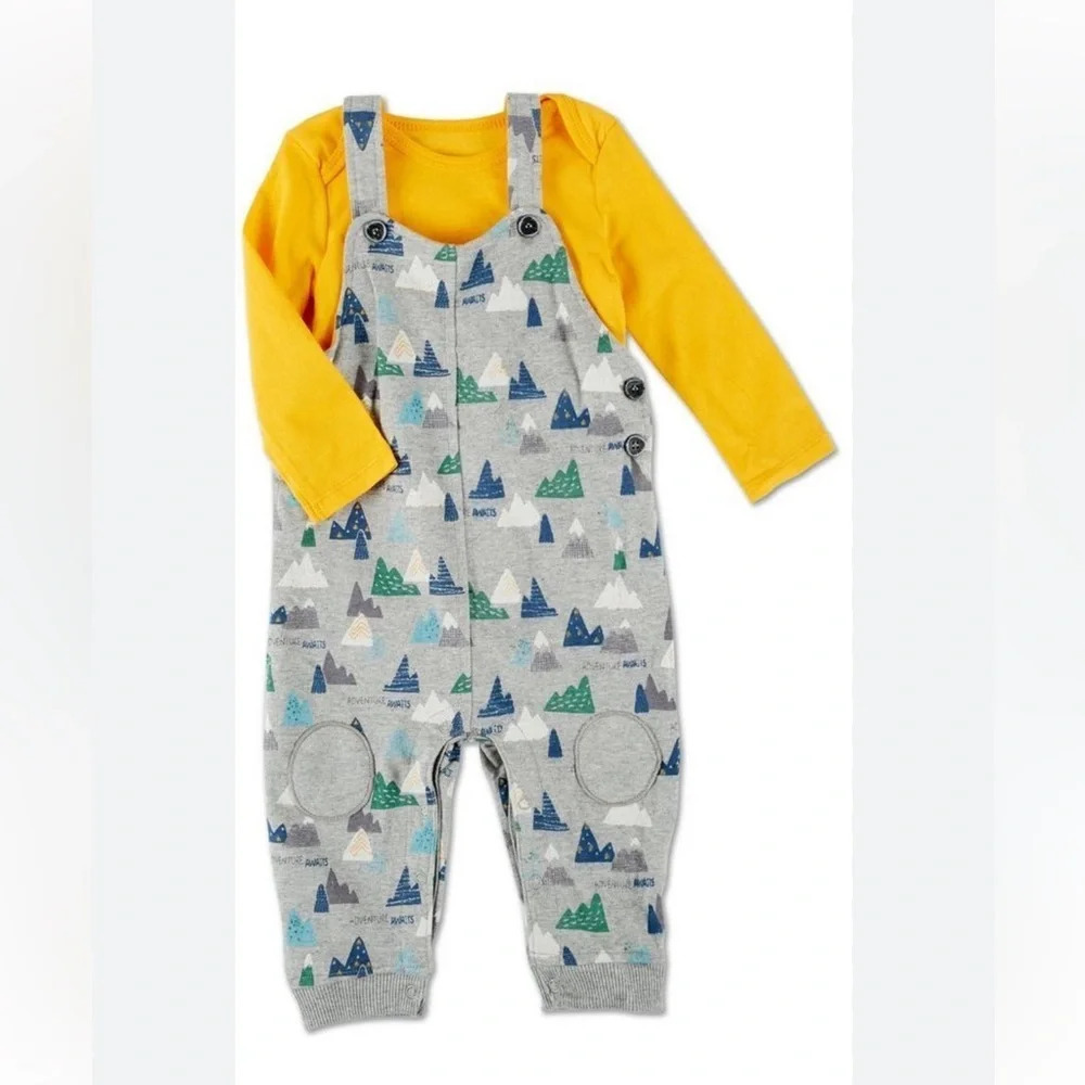 NWT Koala Baby Adventure Awaits Overalls And Bodysuit Set 3/6 M